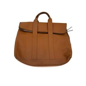 3.1 Phillip Lim 31 Hour Camel Calfskin Leather Fold Over Tote Bag Women's OS